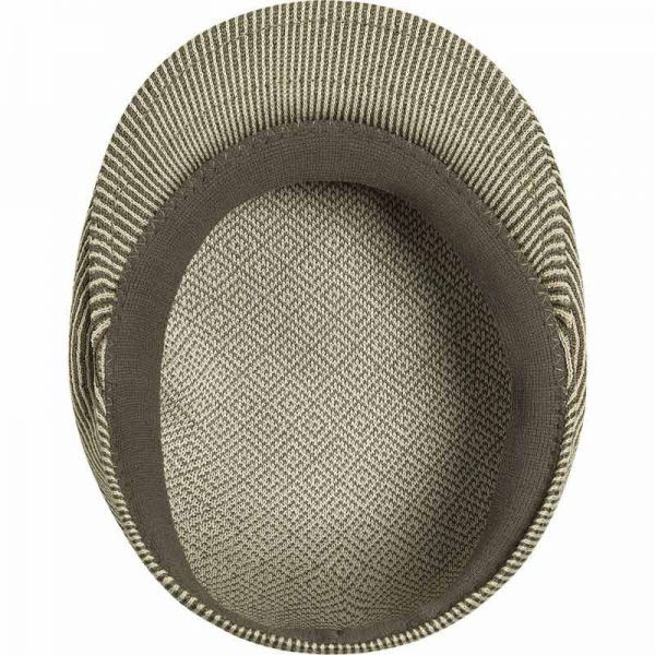 Καπέλο τραγιάσκα μπεζ ριγέ καλοκαιρινό Kangol Stripe 504 Beige / Smog, εσωτερικό