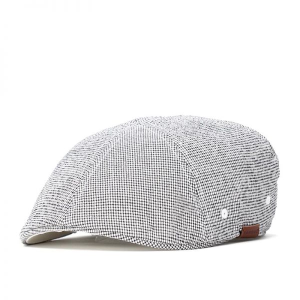 Καπέλο τραγιάσκα καλοκαιρινή καρώ γκρι  Kangol Pattern Flexfit 504 Cap