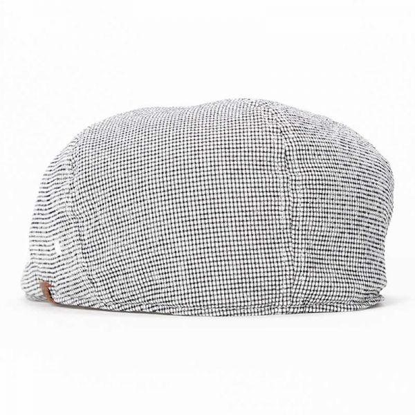 Καπέλο τραγιάσκα καλοκαιρινή καρώ γκρι  Kangol Pattern Flexfit 504 Cap, πίσω όψη
