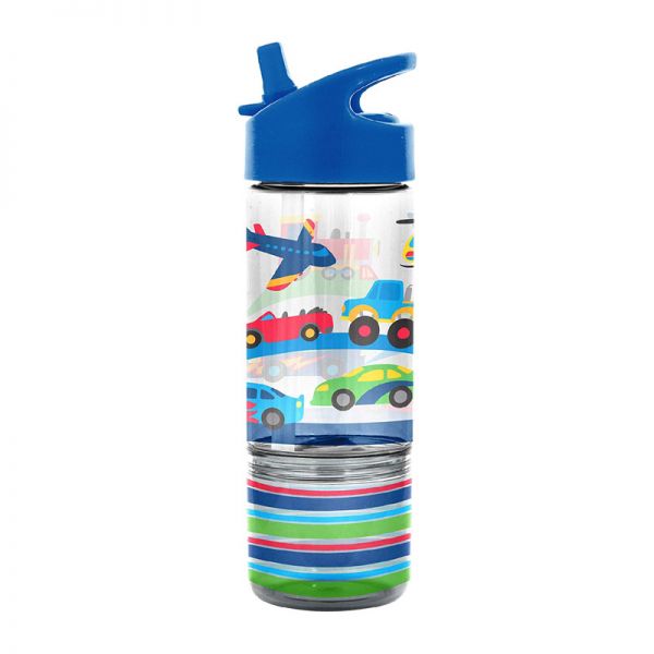 Παγουρίνο παιδικό με καλαμάκι και δοχείο σνακ μέσα μεταφοράς  Stephen Joseph Flip Top & Snack Bottles Transportation