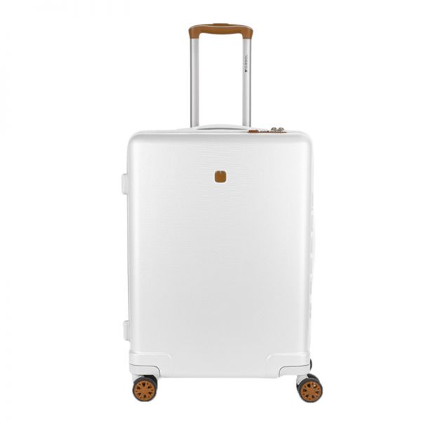 Βαλίτσα σκληρή μεσαία λευκή με 4 ρόδες Gabol Mosaic M White.