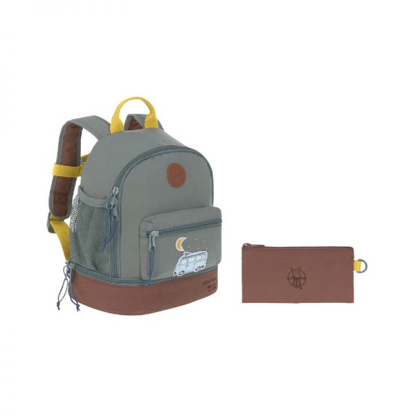 Mini Backpack Lässig  Adventure Bus Grey