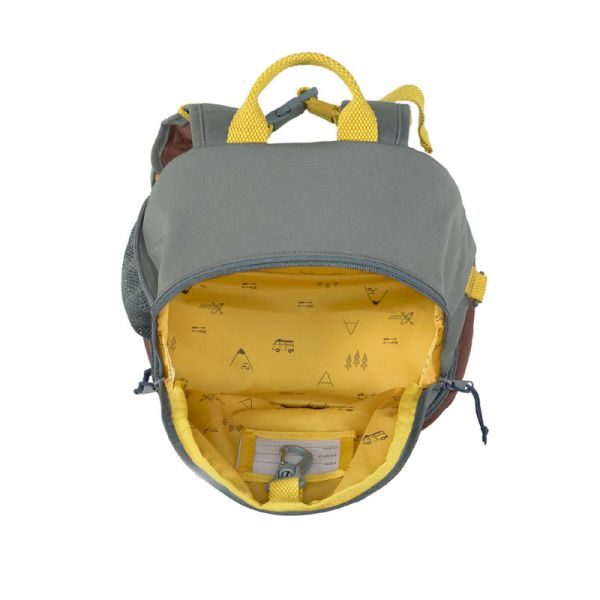 Σακίδιο πλάτης παιδικό λεωφορείο της Lässig Mini Backpack Adventure Bus Grey, εσωτερικό.