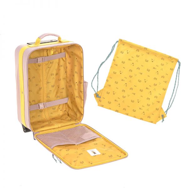 Kids' Cabin Luggage 2 Whees Lässig  1204005749 Adventure Tipi Pink