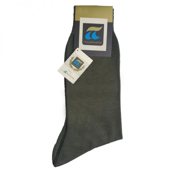 Wool Socks Pournaras 158-86 Olive Green