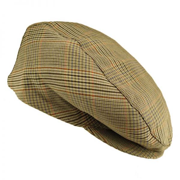 Men's Summer Cap Checked Green