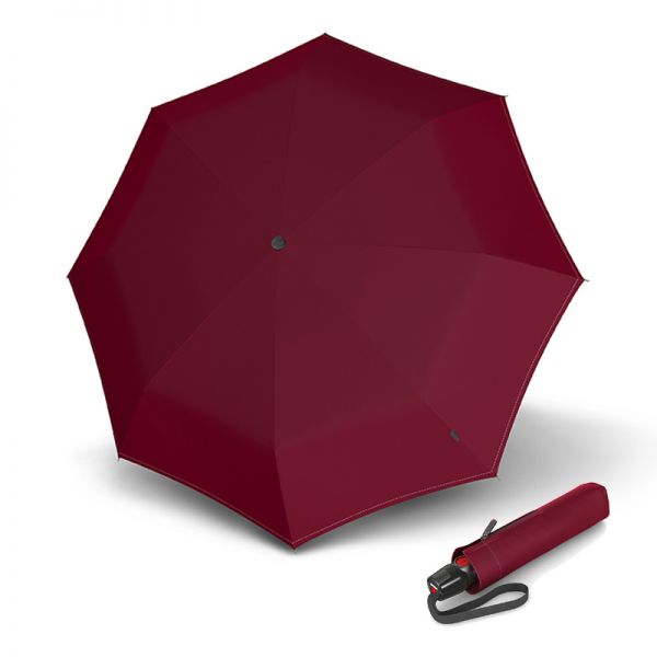 Ομπρέλα σπαστή αυτόματο άνοιγμα - κλείσιμο βυσσινί Knirps T.200 Duomatic Folding Umbrella Solids Fire.