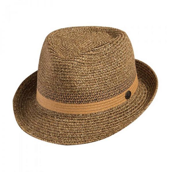 Καπέλο καβουράκι ψάθινο μπεζ Sraw Trilby Hat Beige.