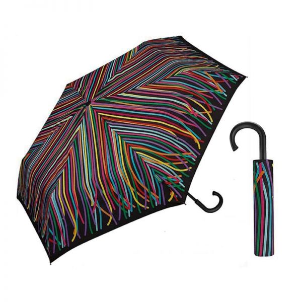 Ομπρέλα σπαστή πολύχρωμες κορδέλες United Colors Of Benetton Super Mini RH Folding Umbrella Ribbons.