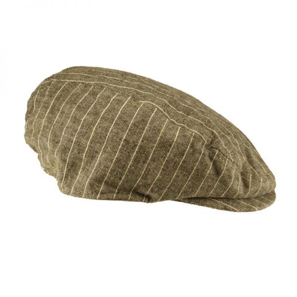 Καπέλο τραγιάσκα καλοκαιρινή γκρι ριγέ Men's Summer Cap Grey Stripes.