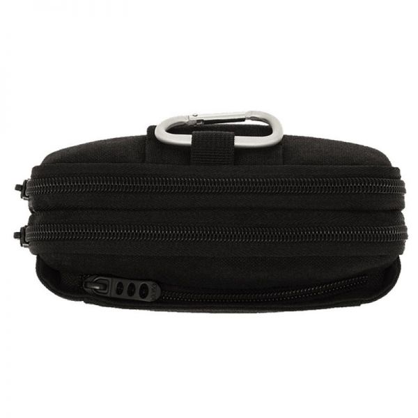 Τσαντάκι ζώνης μαύρο POLO Vertical Belt Waist Bag Black, επάνω όψη.