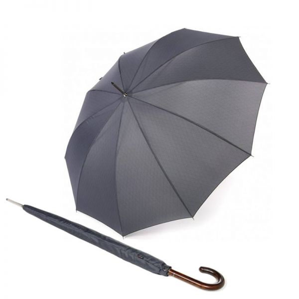 Long Automatic Stick Umbrella With Wooden Handle Knirps T.772 Stick Long AC Gents Prints Rhombus