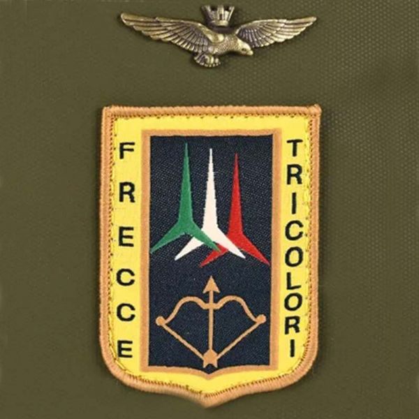 Τσάντα ανδρική ώμου - χεριού και σακίδιο πλάτης χακί Aeronautica Militare Frecce Crossbody Bag - Backpack AM - 344 Khaki, λεπτομέρεια, logo.