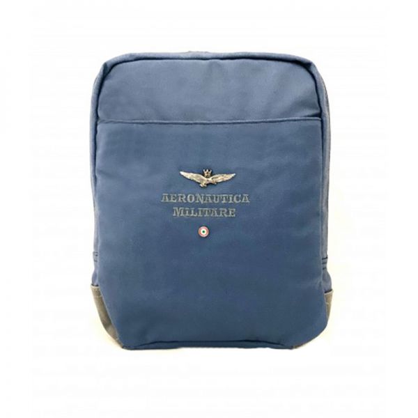 Τσάντα καμβάς μπλε Aeronautica Militare City Crossbody Bag AM - 336 Blue.