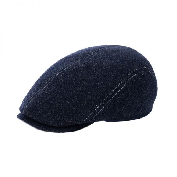 Καπέλο τραγιάσκα ανδρικό  χειμερινό μπλε με αυτιά Hat You Cap Blue.