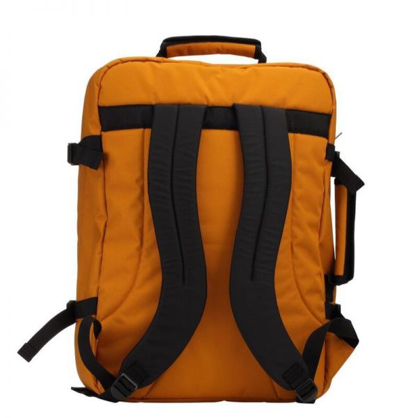 Τσάντα ταξιδίου - σακίδιο πλάτης μουσταρδί Cabin Zero Classic Ultra Light Cabin Bag Orange Chill, πίσω όψη