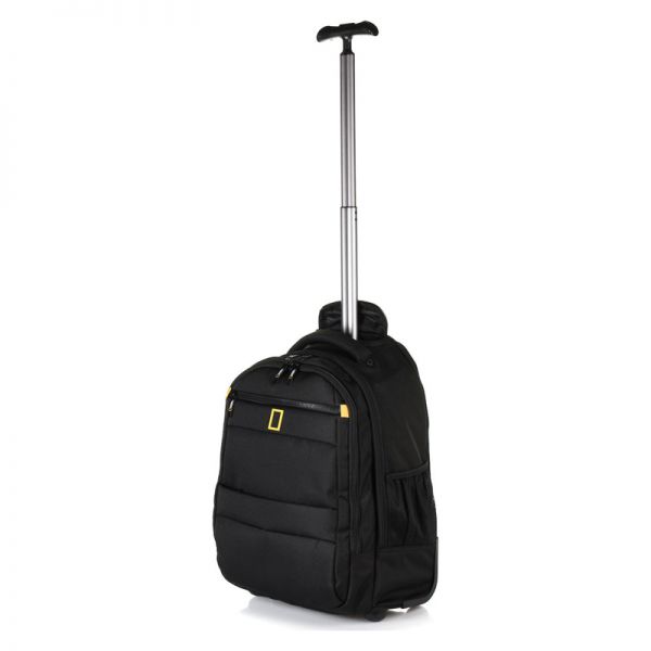 Σακίδιο πλάτης μαύρο με ρόδες National Geographic Passage Trolley Backpack Black, δεξιά όψη.