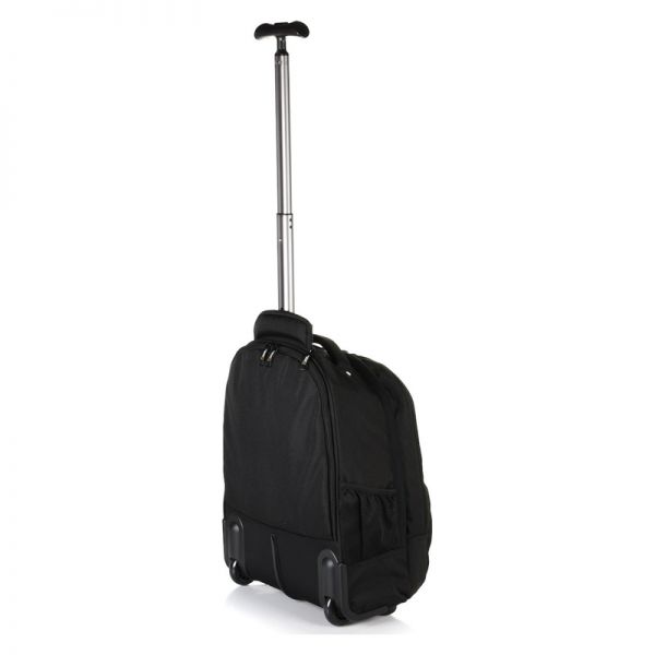 Σακίδιο πλάτης μαύρο με ρόδες National Geographic Passage Trolley Backpack Black, αριστερή όψη.