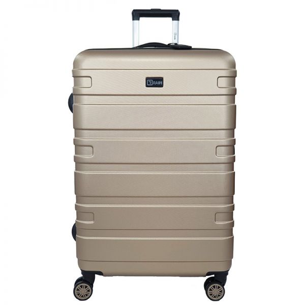 Large Hard Expandable Luggage With 4 Wheels Rain RB80104 75 cm Champagne