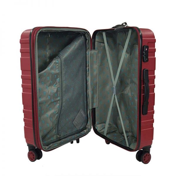 Medium Hard Expandable Luggage With 4 Wheels Rain RB80104  65 cm Red