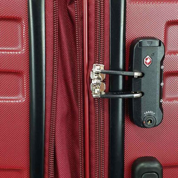 Medium Hard Expandable Luggage With 4 Wheels Rain RB80104  65 cm Red