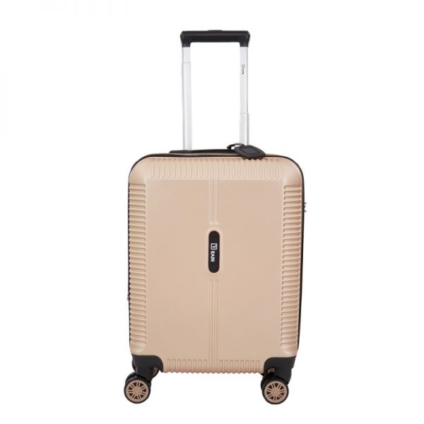 Βαλίτσα σκληρή καμπίνας επεκτάσιμη χρυσή με 4 ρόδες Rain 4W Εxpandable RB8083 Luggage 55 cm Gold.