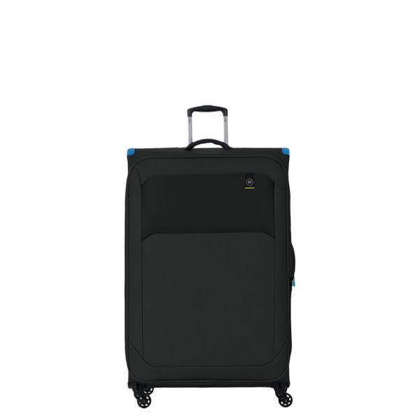 Βαλίτσα μεσαία υφασμάτινη μαύρη επεκτάσιμη  με 4 ρόδες BG Berlin Ultra Soft Expandable Trolley M Black.