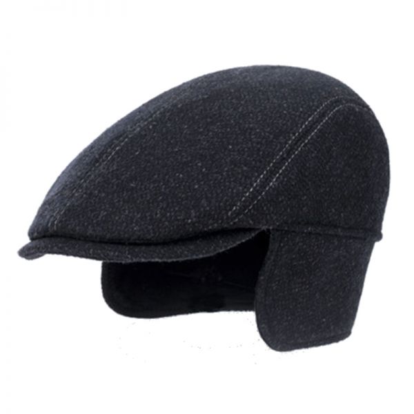 Καπέλο τραγιάσκα ανδρικό  χειμερινό γκρι με αυτιά Hat You Cap Anthracite.