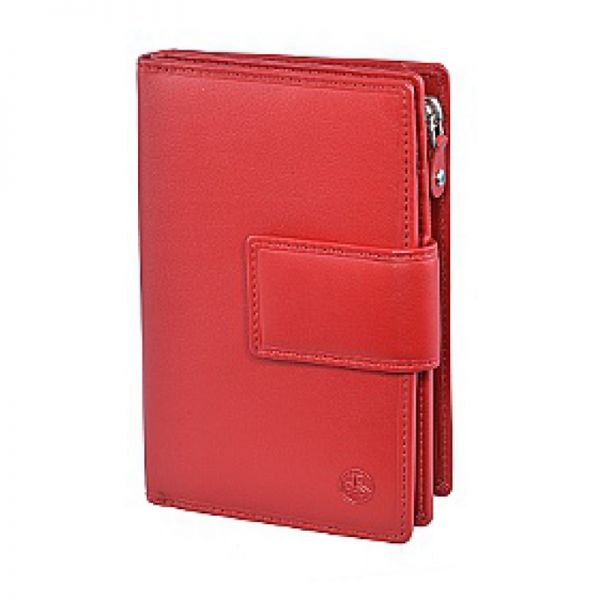 Πορτοφόλι γυναικείο δερμάτινο κόκκινο Carraro Colorado Women's Leather Wallet 105 Red.