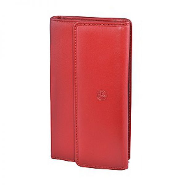 Πορτοφόλι γυναικείο δερμάτινο κόκκινο Carraro Colorado Women's Leather Wallet 108 Red.