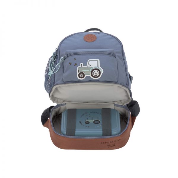 Σακίδιο πλάτης παιδικό τρακτέρ της Lässig Mini Backpack Adventure Tractor, θήκη βάσης.