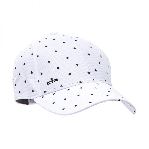 Καπέλο τζόκεϊ με αντηλιακή προστασία λευκό πουά CTR Chill Out Signature Cap White.