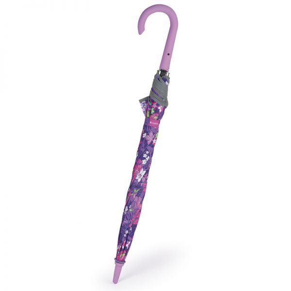 Ομπρέλα γυναικεία μεγάλη μωβ Gabol Ladies Jasmine Stick Umbrella Purple.