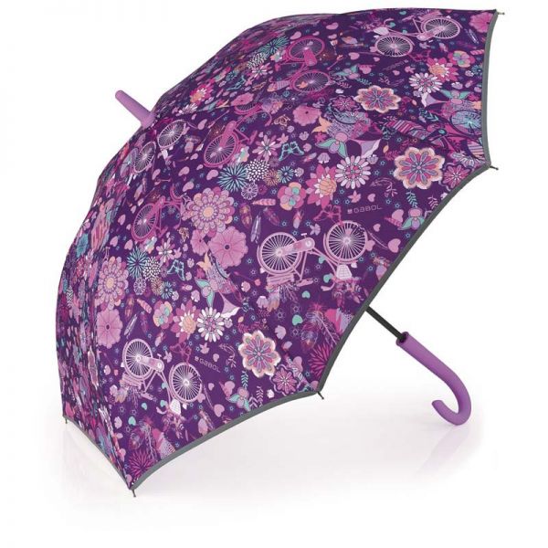 Ομπρέλα μεγάλη γυναικεία αυτόματη φλοράλ Gabol Ladies' Automatic Stick Umbrella Abril.