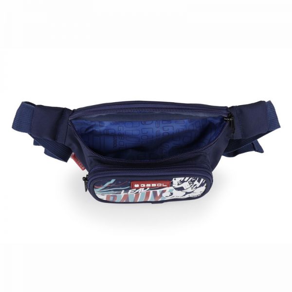 Τσαντάκι μέσης αγορίστικο μπλε Gabol Speed Waist Bag Blue, εσωτερικό.