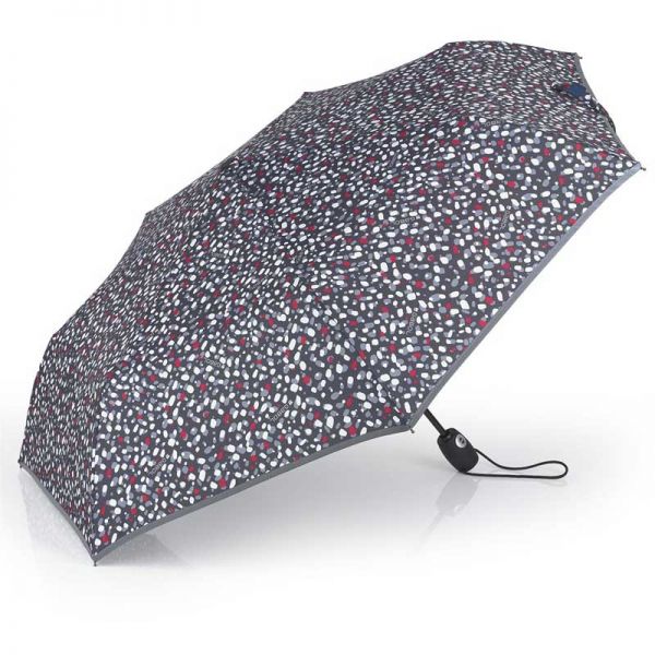 Ομπρέλα γυναικεία σπαστή αυτόματο άνοιγμα - κλείσιμο εμπριμέ ανθρακί Gabol Folding Umbrella Anthracite.