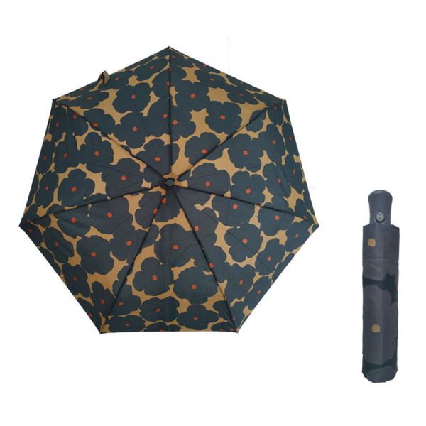 Ομπρέλα γυναικεία σπαστή με αυτόματο άνοιγμα - κλείσιμο φλοράλ   Ferre Automatic Open - Close Folding Umbrella Floral Blue.