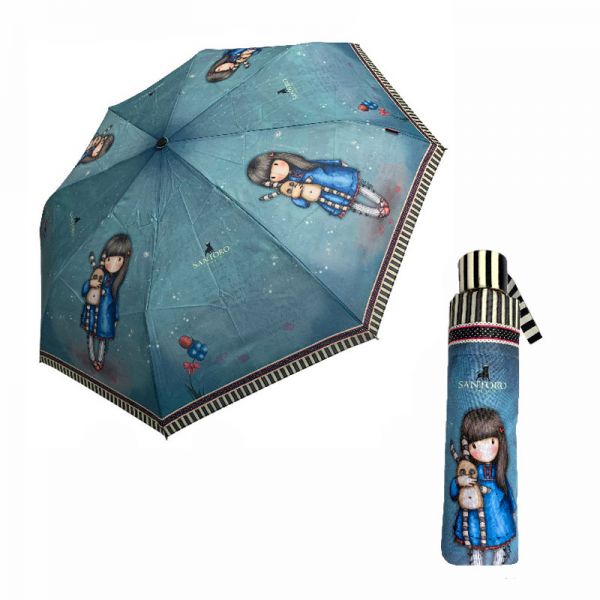 Manual Folding Umbrella Santoro Gorjuss Hush Little Bunny