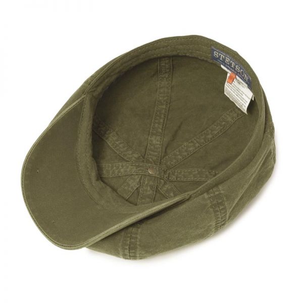 Summer Organic Cotton Cap Stetson Hatteras Delave Khaki