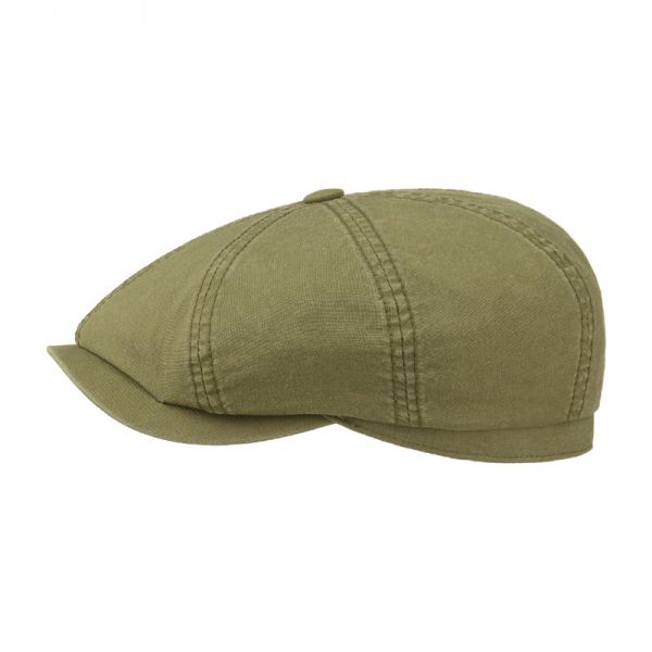 Καπέλο τραγιάσκα καλοκαιρινή βαμβακερή χακί Stetson Hatteras Delave Organic Cotton.