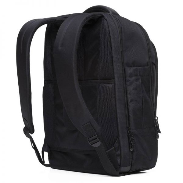 Σακίδιο πλάτης επαγγελματικό μαύρο POLO Techera  Backpack Black, πίσω όψη.