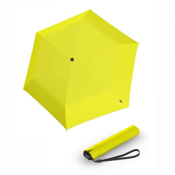 Ultra Light Slim Manual Folding Umbrella Knirps US.050 Yellow