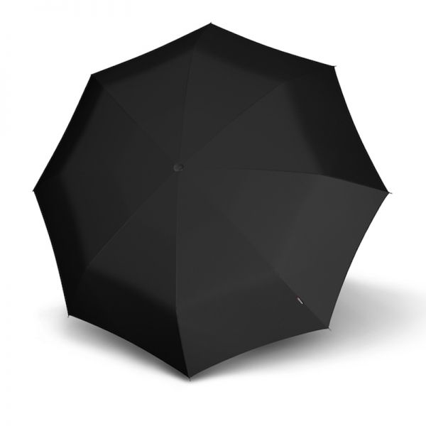 Automatic Open - Close Folding Escort Umbrella Knirps T.400 Duomatic Solids Black