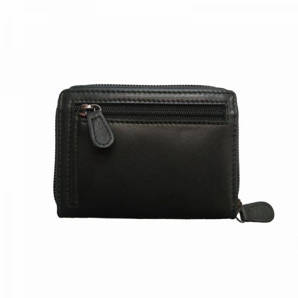 Καρτοθήκη δερμάτινη μαύρη Marta Ponti Preto Card Holder Black