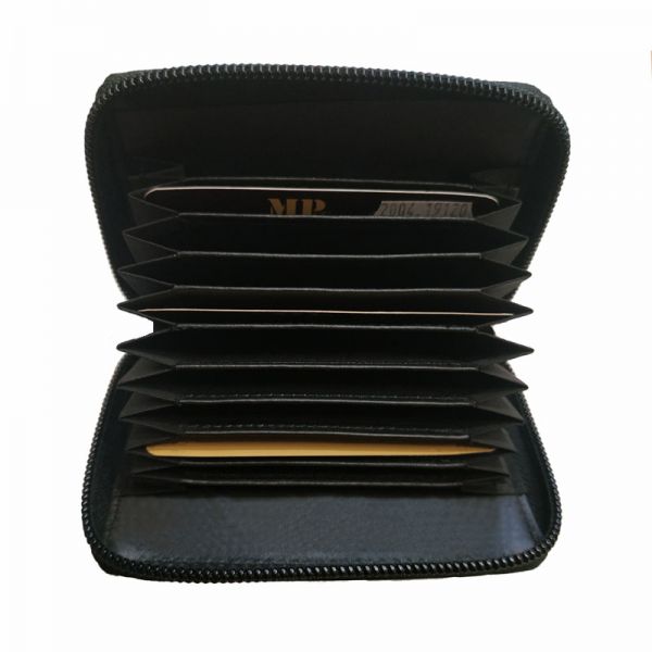 Leather Card Holder Marta Ponti Preto Black