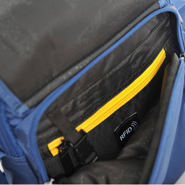 Τσάντα ώμου και χεριού ανδρική μπλε National Geographic Recovery Utility Bag with Handle Blue, λεπτομέρεια, εμπρόσθια τσέπη.