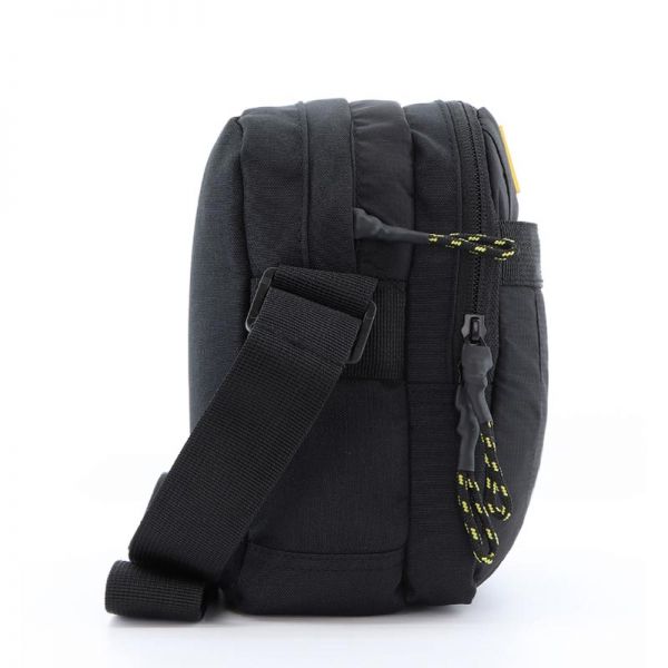 Τσαντάκι ώμου ανδρικό μαύρο National Geographic New Explorer Utility Bag Black, αριστερή όψη.