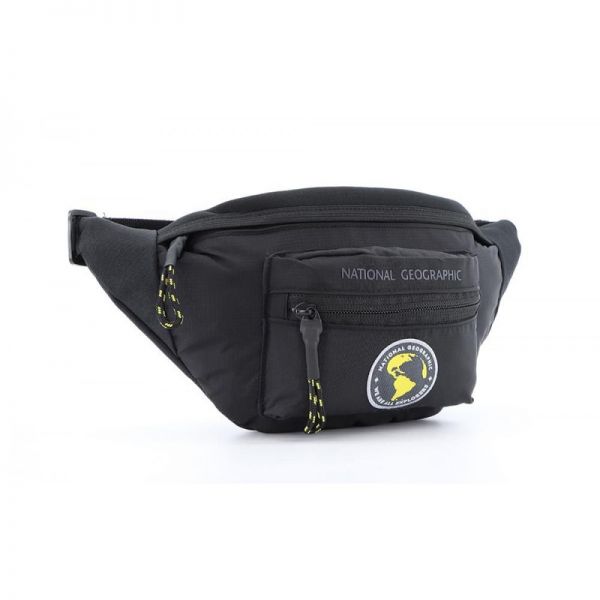 Τσαντάκι μέσης μαύρο National Geographic New Explorer Waist Bag Black.