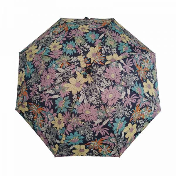 Mini Folding Manual Umbrella Pierre Cardin Floral Blue