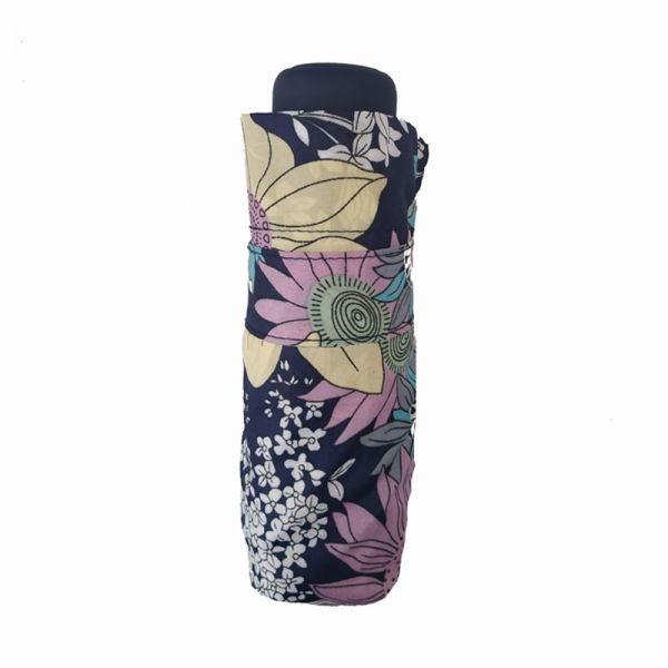 Mini Folding Manual Umbrella Pierre Cardin Floral Blue